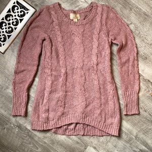 Mauve slouchy sweater Sz small